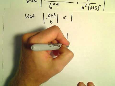 Interval and Radius of Convergence for a Series, Ex 2