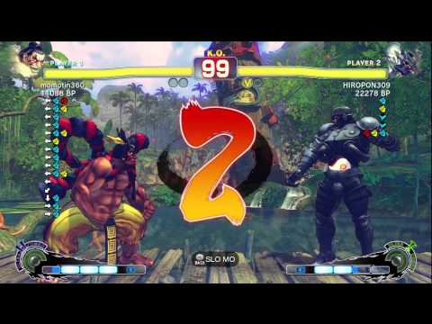 HIROPON [Seth] vs momotin360 [Turbo Honda] SSF4 Japanese Online Ranked Matches - TRUE-HD
