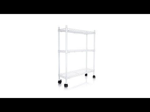 Improvements Rolling Laundry Cart  White