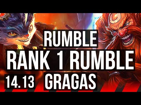 RUMBLE vs GRAGAS (TOP) | Rank 1 Rumble, Rank 3, 40k DMG | VN Challenger | 14.13