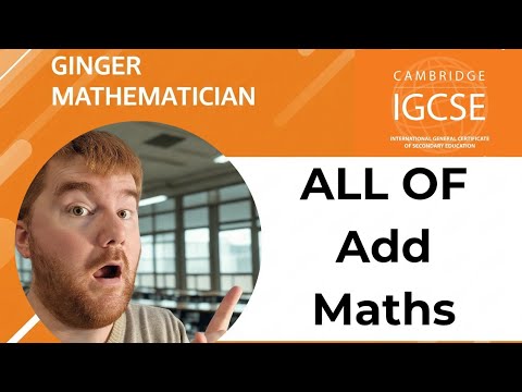 All of iGCSE 0606 Add Maths!