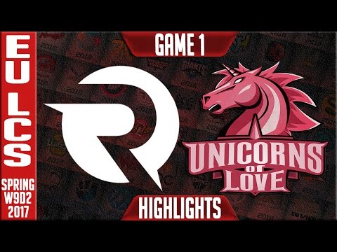 Origen vs Unicorns of Love Game 1 Highlights - EU LCS W9D2 Spring 2017 - OG vs UOL G1