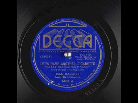 Let's Have Another Cigarette (1937) - Jerry Perkins