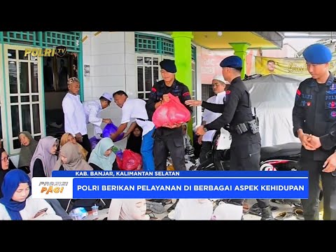 SATBRIMOB POLDA KALSEL DIRIKAN DAPUR LAPANGAN UNTUK DUKUNG ACARA KEAGAMAAN DI KABUPATEN BANJAR