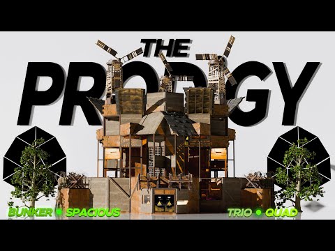The Prodigy - Trio/Quad Bunker Base - OFFLINE Tank & ONLINE Raid Ready - RUST Base Designs 2025