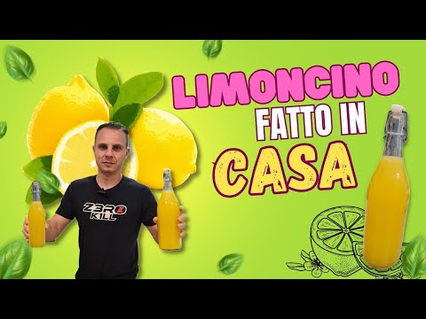🍋 LIMONCINO / LIMONCELLO 🍋  fatto in casa RICETTA FACILE
