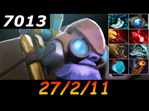 Dota 2 Tinker 7013 MMR 27/2/11 (Kills/Deaths/Assists) Ranked Full Gameplay