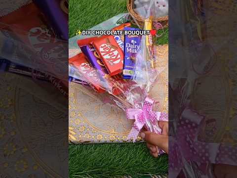 Diy chocolate bouquet ♥️ #diy #craft #shortfeed #trending #viralvideo #diycraft #ushnaabbasi