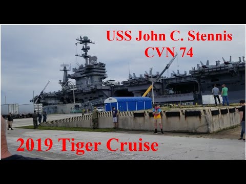 May 2019 USS John C  Stennis Carrier CVN 74 Tiger Cruise, Up close carrier launches and landings.