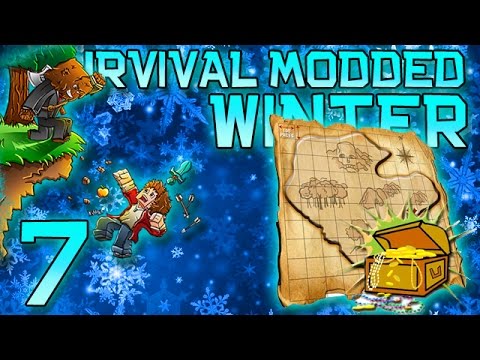 Minecraft: Modded Winter Survival Let's Play w/Mitch! Ep. 7 - Jack Frost Treasure Hunt