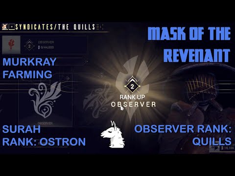 Let's Play Warframe (169) Mask of the Revenant - Part 4: Quills Observer | Ostron Surah | Murkrays