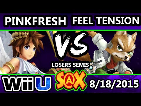 S@X 111 - Feel Tension (Fox) Vs. Pink Fresh (Pit) SSB4 Losers Semis - Smash 4 - Smash Wii U