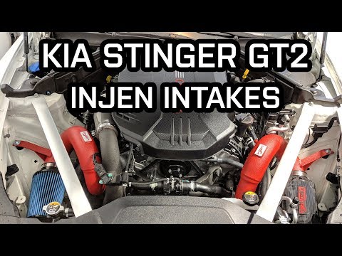 Kia Stinger GT2 Injen Short Ram Intake Installation (Wrinkle Red)