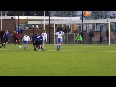 Streefkerk op valreep uit penalty naast Ameide