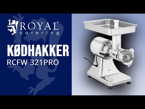 Produktvideo - Kødhakker- 220 kg/t - Royal Catering - 900 W