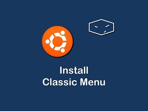 install classic menu in ubuntu