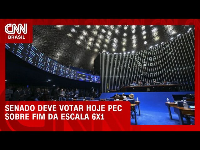 6x1: Senado conclui hoje sessões de debate e deve votar PEC em 1º turno | CNN NOVO DIA