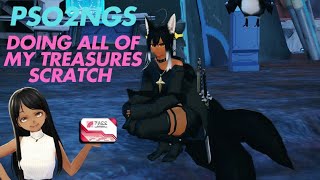 Doing all of my treasures scratch tickets 🌙 | PSO2 NGS
