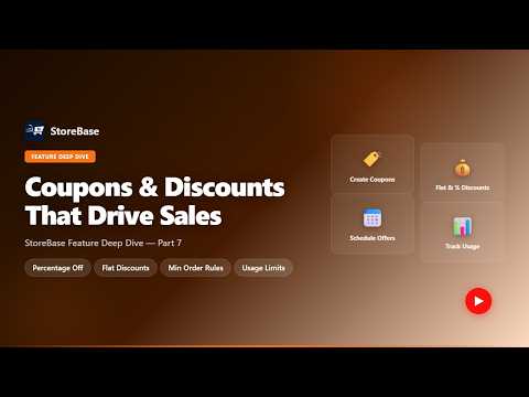 Coupons & Discounts — Create Offers for Your Online Store (Part 7)