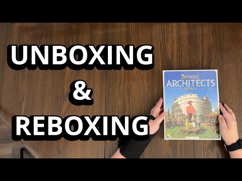 7 Wonders Architects: Medals Expansion - Unboxing & Reboxing with assembly - What's in the Box?