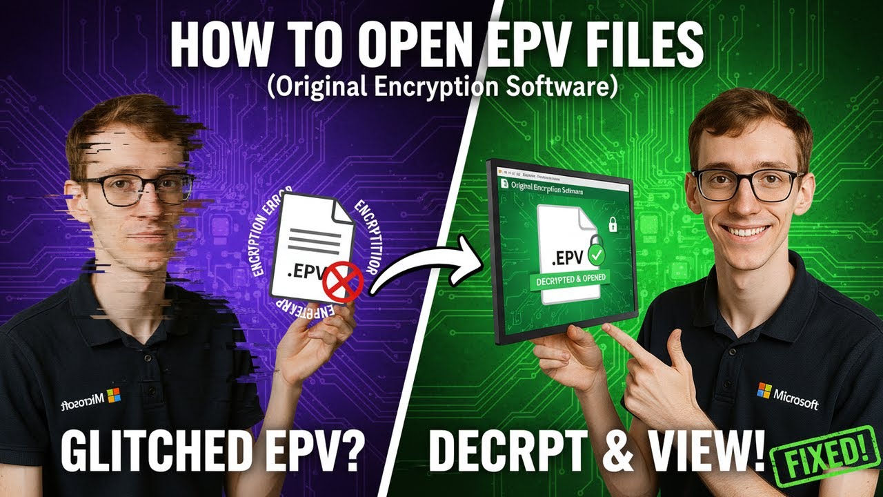 How to Open EPV Files (Original Encryption Software)