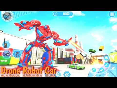 Drone robot car multiple transformation 2021 Android gameplay🤯!! @RobotFight