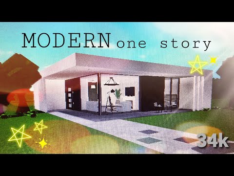 MODERN one story house