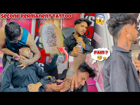 Second Permanent Tattoo😱 || Gone Wrong || Very Painful😭⚠️ || Triangle Tattoo
