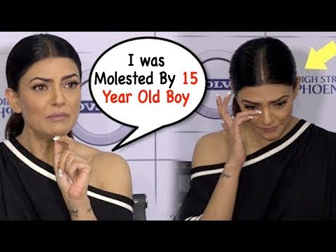Sushmita Sen Cries in public. REVEALS that she was Wolested By 15-Year-Old Teenager