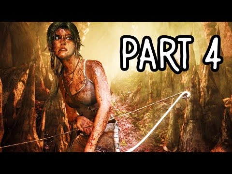 Rise of the Tomb Raider Gameplay Walkthrough Part 4 - WOLF ATTACK!! (XB1 1080p HD)