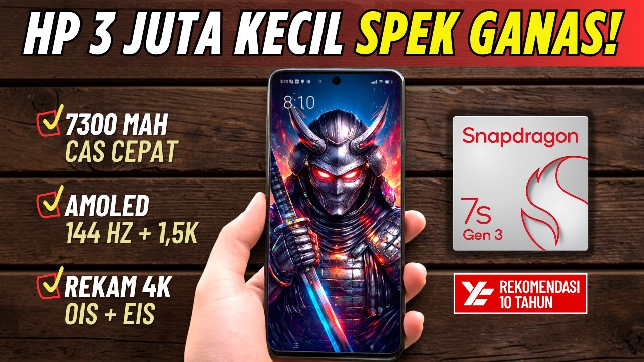 5 Rekomendasi HP 3 JUTAAN TERBAIK [3 - 3,5 JUTA] April 2026