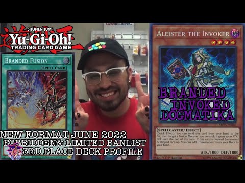 Yugioh new format June 2022 local's 3rd place deck profile-branded invoked Dogmatika-marco diaz