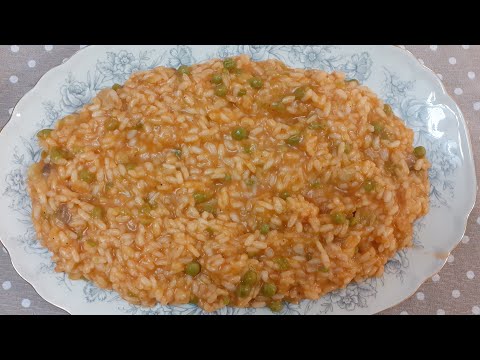 Risotto con Funghi Piselli e Patate - Ricetta Facile - Fatto a Casa Senza Glutine da Claudia