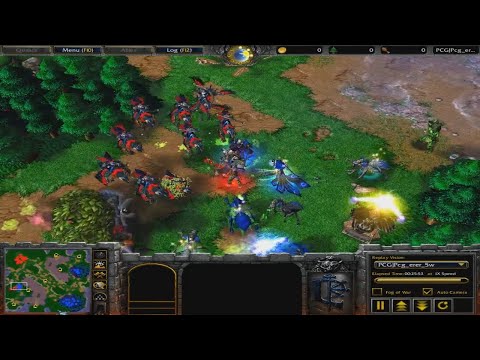 Warcraft III 1on1 CoolXian (cn) vs DarKen (cn) - Undead vs Night Elf - Map: Last Refuge 27.12.2018
