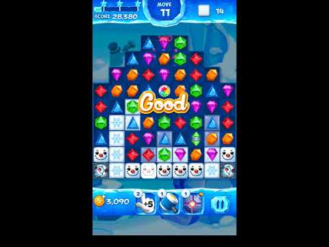 Jewel Pop Mania:Match 3 Puzzle Level 156 ( Ice Cream Town Episode ) - Walkthrough ( No Booster )