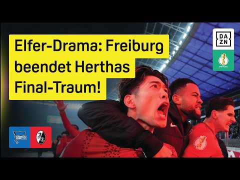 Hertha BSC - SC Freiburg | DFB-Pokal | Viertelfinale | DAZN Highlights