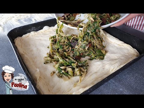 La PIZZA fatta in casa più facile del mondo! Pizza di scarole napoletana