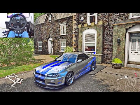 1100BHP Nissan GT-R R35 - Forza Horizon 4 | Logitech g29 gameplay