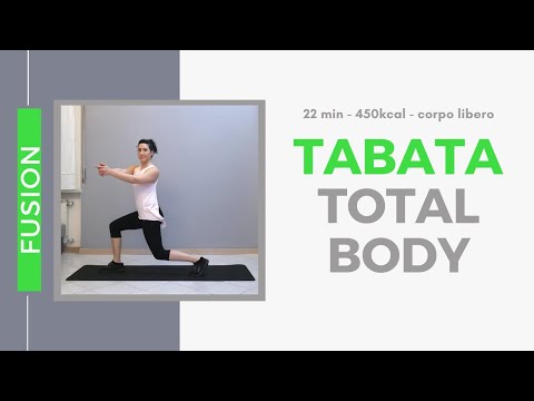 22min - Tabata total body workout at home - 450kcal