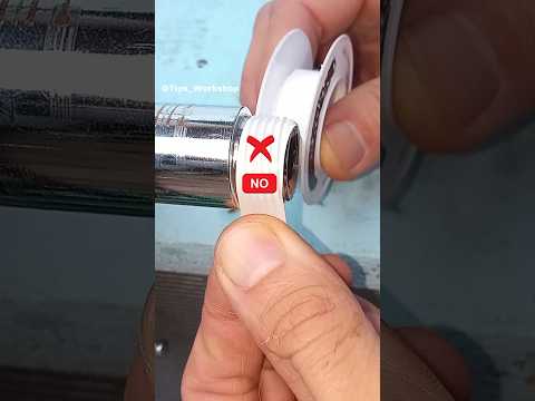 Few people know this technique of using Teflon tape! #shorts #tips #tricks #plumbing