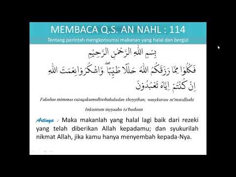 Q.S. An Nahl (16) : 114
