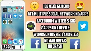 Get Multiple Facebook Twitter And Kik App on One Device Working iOS 9.3.1 - 9.3.2 (No JB)