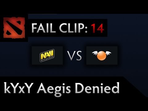 Dota 2 TI3 Fail - Clip 14 - kYxY Aegis Denied
