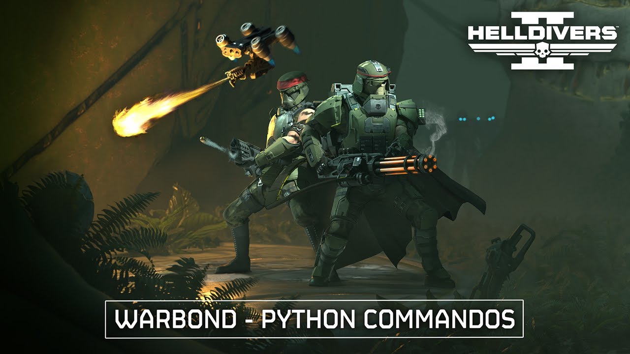 Helldivers 2 - Python Commandos Warbond Trailer - YouTube