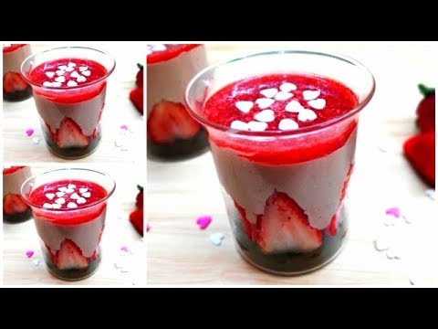VALENTINE'S SPECIAL DESSERT IN 10 MINS | STRAWBERRY MOUSSE | Video