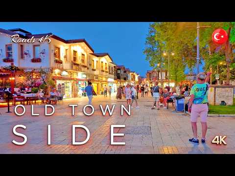 Antalya SIDE 📍 Altstadt & SHOPPING STRASSE 🇹🇷 TURKIYE 4K Rundgang #turkey #side #antalya