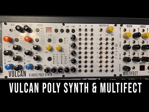 Eurorack Analog Poly Synth and CV FX Demo | Vulcan & Multifect by Hampshire Electronics
