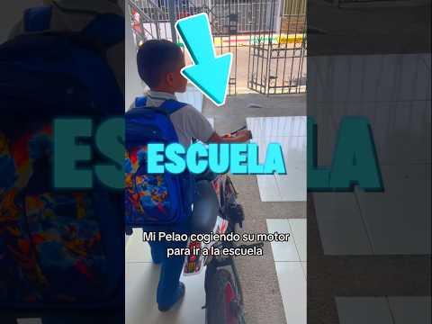 En moto para el colegio, siempre quise llegar muy rápido 🏍️🎒