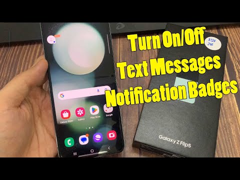 Samsung Galaxy Z Flip 5: How to Turn On/Off Text Messages Notification Badges
