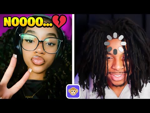 Fake Skipping BADDIES With No BONNET On The Monkey App..